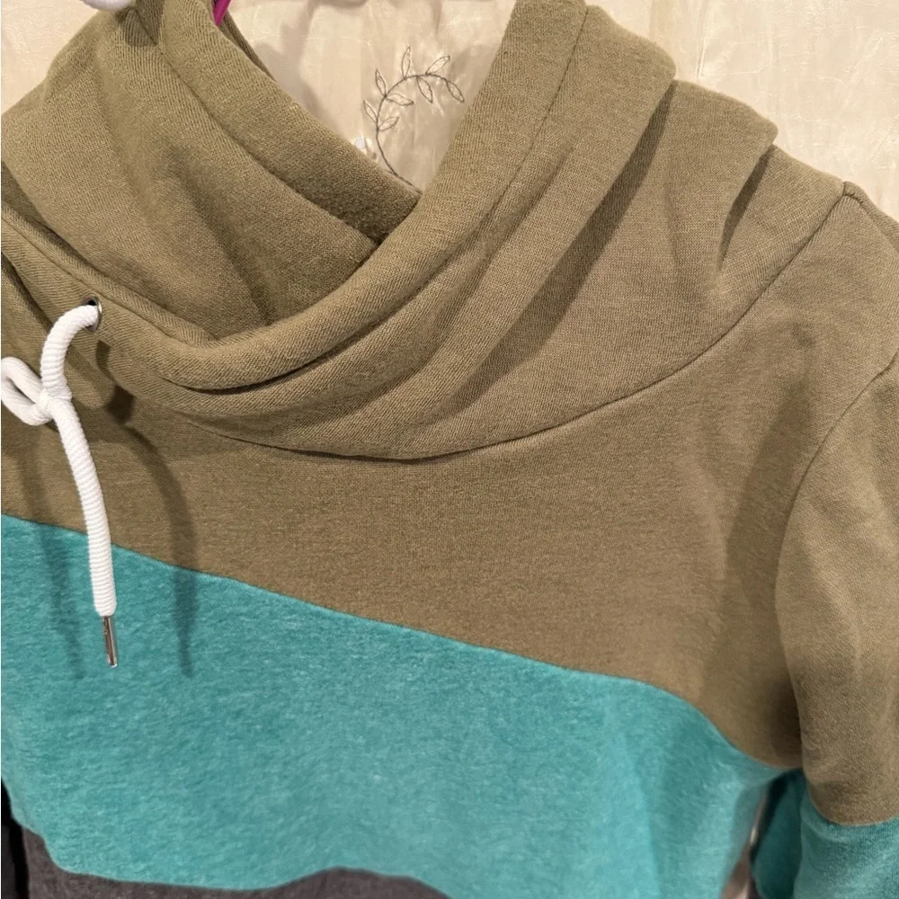 Cozy Cowl Neck Sweater in Olive, Teal, and Charcoal